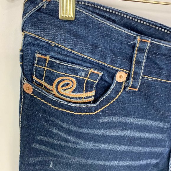 7 for All Mankind Womens Bootcut Distressed Jeans - Picture 2 of 8